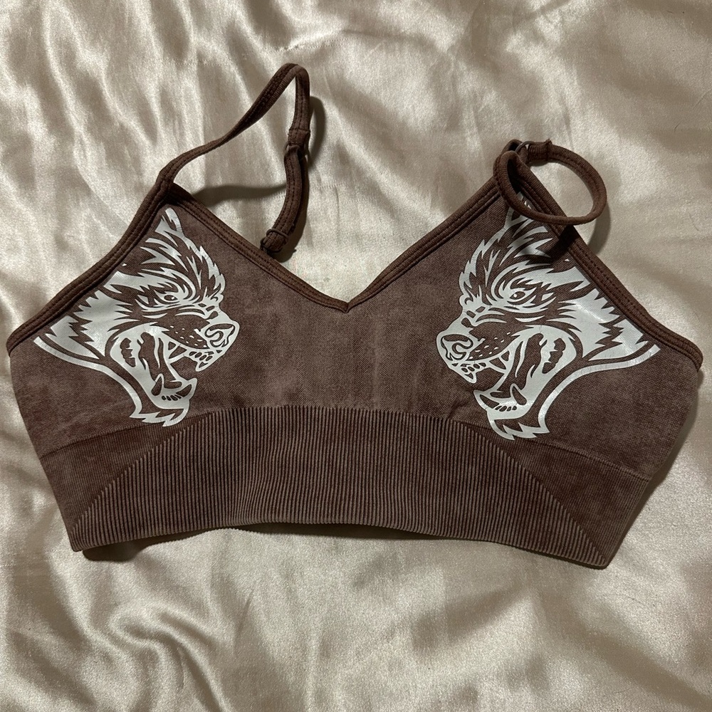 DARC SPORT DUAL EVERSON SEAMLESS SPORTS BRA IN DESERT DUST MINERAL WASH